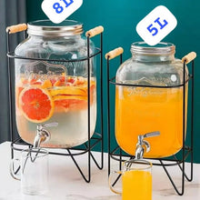 Glass Juice Dispenser with Stand & Tap 5L & 8L (view 3) — Kenya · WIMU Kitchen