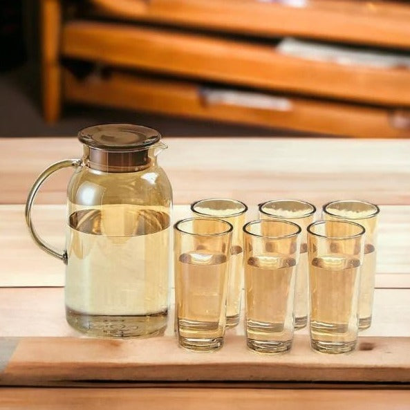 7pcs heat resistant borosilicate Glass pitcher with glasses — Kenya · WIMU Kitchen Nairobi