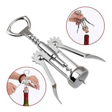 Stainless Steel Corkscrew Wine Opener & Bottle Opener – Manual Waiter Style — Kenya · WIMU Kitchen