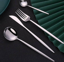Slim Feng Silver Stainless Cutlery (24 pieces) (view 2) — Kenya · WIMU Kitchen
