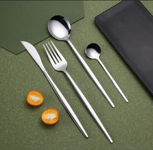 Slim Feng Silver Stainless Cutlery (24 pieces) — Kenya · WIMU Kitchen
