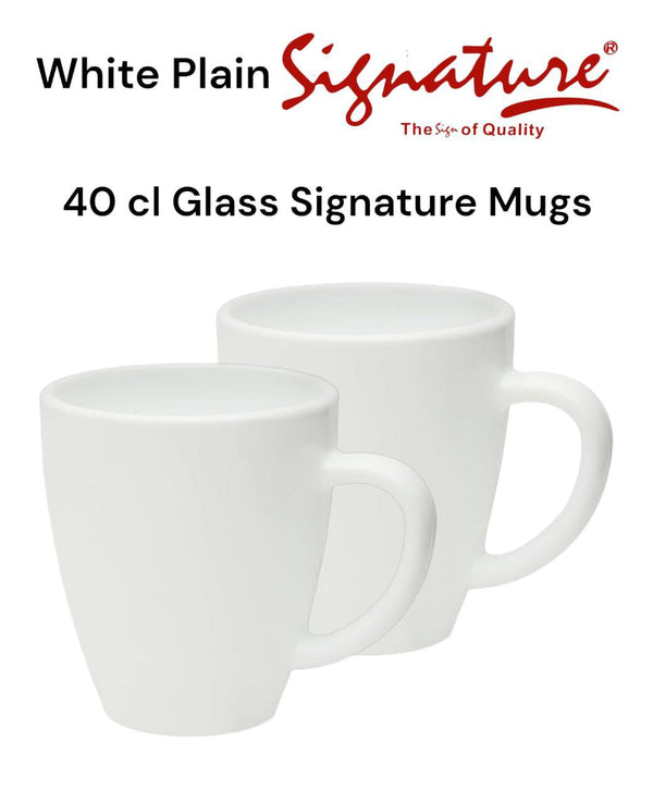 40 cl Glass Signature Mugs . 6pcs — Kenya · WIMU Kitchen Nairobi