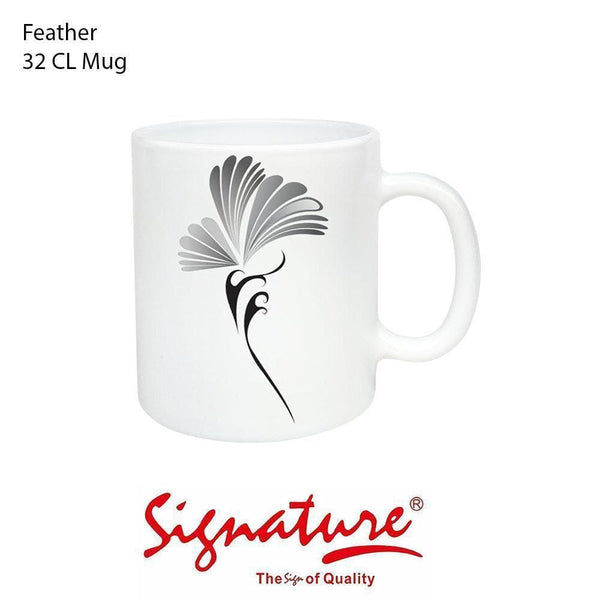 32 cl Glass Signature Mugs (320ml) Feather — Kenya · WIMU Kitchen Nairobi