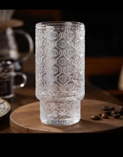 Embossed Vintage Ribbed Glass – 350ml Heat-Resistant Transparent Drinkware (view 3) — Kenya · WIMU Kitchen