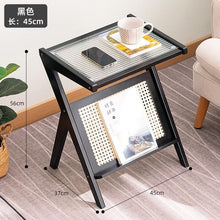Rattan Side Table/ Bedside Table (view 3) — Kenya · WIMU Kitchen