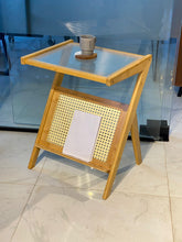 Rattan Side Table/ Bedside Table (view 2) — Kenya · WIMU Kitchen