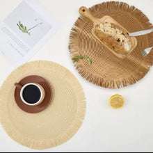 6PCS Round Jute Table Mat (view 2) — Kenya · WIMU Kitchen
