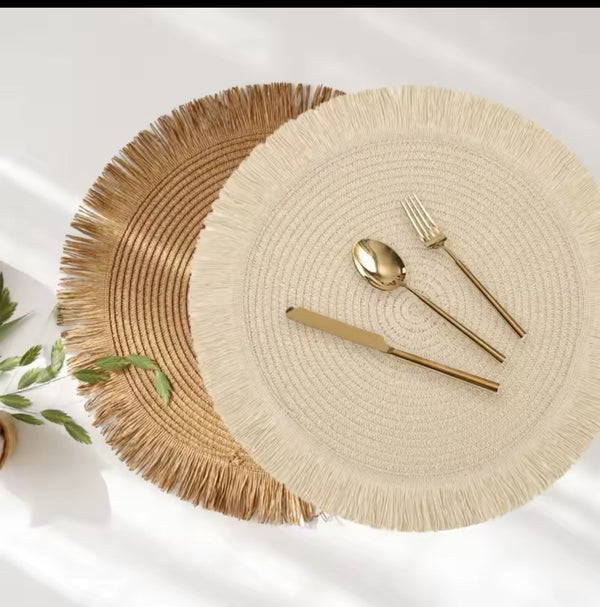 6PCS Round Jute Table Mat — Kenya · WIMU Kitchen Nairobi