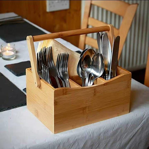 Portable countertop/kitchen cutlery organizer with handle — Kenya · WIMU Kitchen Nairobi