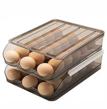 2 layer stackable automatic rolling fridge egg organizer — Kenya · WIMU Kitchen