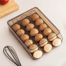 2 layer stackable automatic rolling fridge egg organizer (view 2) — Kenya · WIMU Kitchen