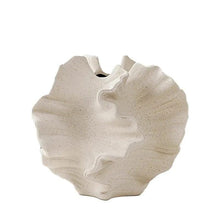 Minimalist Art Irregular Decoration White Shell Shape Matte Clay Ceramic Vase (view 3) — Kenya · WIMU Kitchen