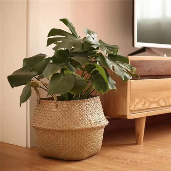 Seagrass Rattan Storage Basket — Kenya · WIMU Kitchen Nairobi