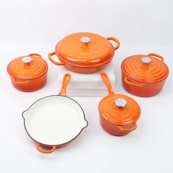 9pc Enamel cast iron cooking pots — Kenya · WIMU Kitchen Nairobi