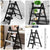 Anti-slip Black Foldable Stepper Ladder