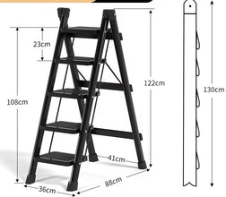 Anti-slip Black Foldable Stepper Ladder (view 6) — Kenya · WIMU Kitchen