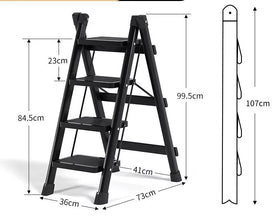 Anti-slip Black Foldable Stepper Ladder (view 2) — Kenya · WIMU Kitchen