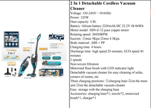 Detachable Cordless Vacuum Cleaner (view 3) — Kenya · WIMU Kitchen