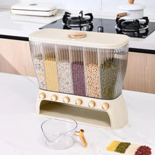 Acrylic Partitioned Rice/Cereal Dispenser (view 2) — Kenya · WIMU Kitchen