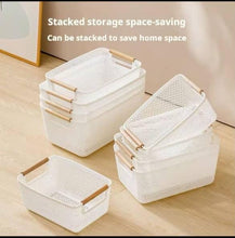 Extra-Large Mesh Plastic Storage Baskets with bamboo Handles (view 4) — Kenya · WIMU Kitchen