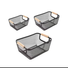 Extra-Large Mesh Plastic Storage Baskets with bamboo Handles (view 5) — Kenya · WIMU Kitchen