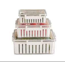 3pcs Stackable Food Storage Containers (view 2) — Kenya · WIMU Kitchen