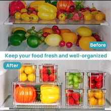 7 pcs BPA-Free Stackable acrylic Fridge Organizer (view 4) — Kenya · WIMU Kitchen