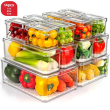 14pcs Stackable Fridge Storage Organizers — Kenya · WIMU Kitchen