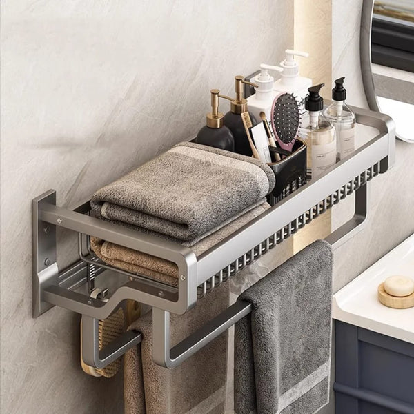 Bathroom wall mounted towel rack accessory with hooks — Kenya · WIMU Kitchen Nairobi