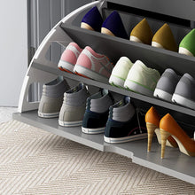 Modern Bucket flip shoe cabinet with seat changing stool bench (view 2) — Kenya · WIMU Kitchen