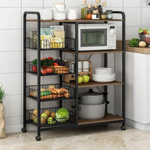 Multifunctional Strong metallic Kitchen rack with movable & lockable wheels — Kenya · WIMU Kitchen