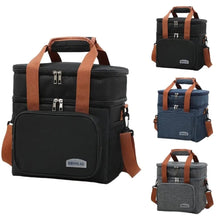 Double Compartment Insulated Lunch Bag (view 2) — Kenya · WIMU Kitchen