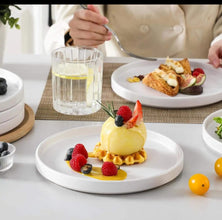 White Ceramic plates-6 pcs set — Kenya · WIMU Kitchen