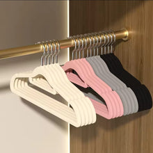10pcs Velvet Non-Slip Hangers with Tie Bar (view 2) — Kenya · WIMU Kitchen