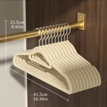 10pcs Velvet Non-Slip Hangers with Tie Bar (view 5) — Kenya · WIMU Kitchen