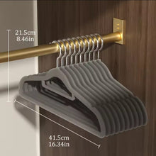 10pcs Velvet Non-Slip Hangers with Tie Bar (view 3) — Kenya · WIMU Kitchen