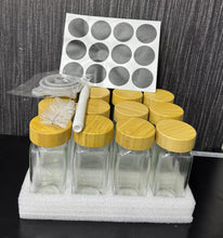 15PC SET PREMIUM THICK GLASS STORAGE /SPICE JARS WITH BAMBOO LID (view 4) — Kenya · WIMU Kitchen