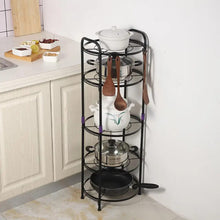 Premium quality 5 tier pot rack holder (view 2) — Kenya · WIMU Kitchen