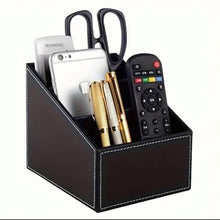 Multi-Compartment Leather Desk Organizer /Remote organizer (view 3) — Kenya · WIMU Kitchen