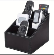 Multi-Compartment Leather Desk Organizer /Remote organizer (view 2) — Kenya · WIMU Kitchen