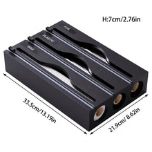 3in1 Bamboo wrap dispenser with cutter (view 2) — Kenya · WIMU Kitchen