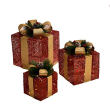 3pc Set Red Christmas Lighted Gift Box (view 2) — Kenya · WIMU Kitchen