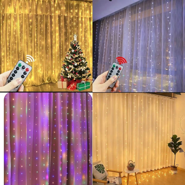 3M×3M CURTAIN LIGHTS WITH REMOTE — Kenya · WIMU Kitchen Nairobi