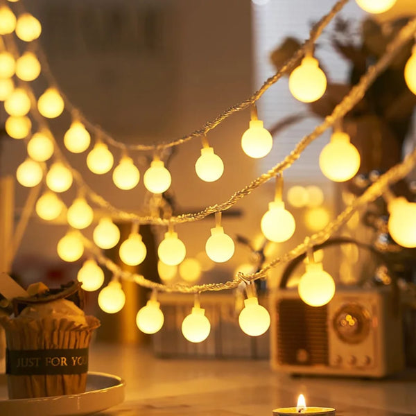 Round Shaped Christmas Lights — Kenya · WIMU Kitchen Nairobi