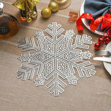6pc Christmas Snowflake Tablemats set (view 2) — Kenya · WIMU Kitchen
