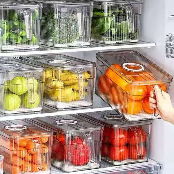 Acrylic fridge containers with handle — Kenya · WIMU Kitchen Nairobi