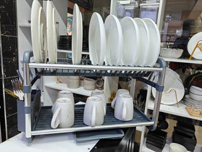 2 Tier Aluminium Dishrack (view 2) — Kenya · WIMU Kitchen