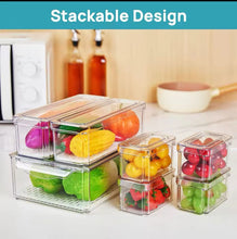 7-Piece BPA-Free Stackable Acrylic Fridge Organizer. (view 2) — Kenya · WIMU Kitchen