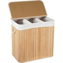 3 Grid Foldable Bamboo Laundry Basket (view 2) — Kenya · WIMU Kitchen