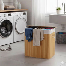 3 Grid Foldable Bamboo Laundry Basket (view 3) — Kenya · WIMU Kitchen